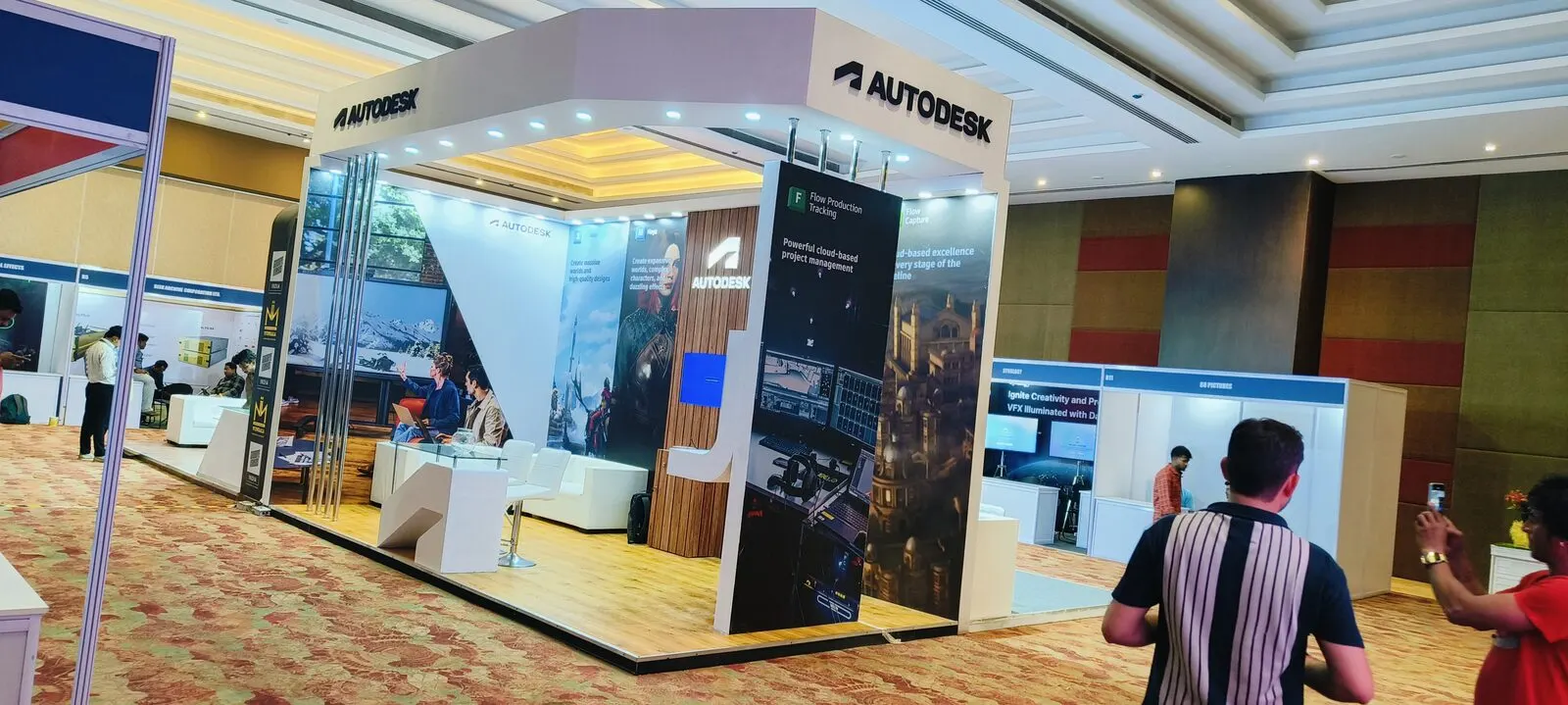 Flagship exhibition booth built by Secure Brand Solutions