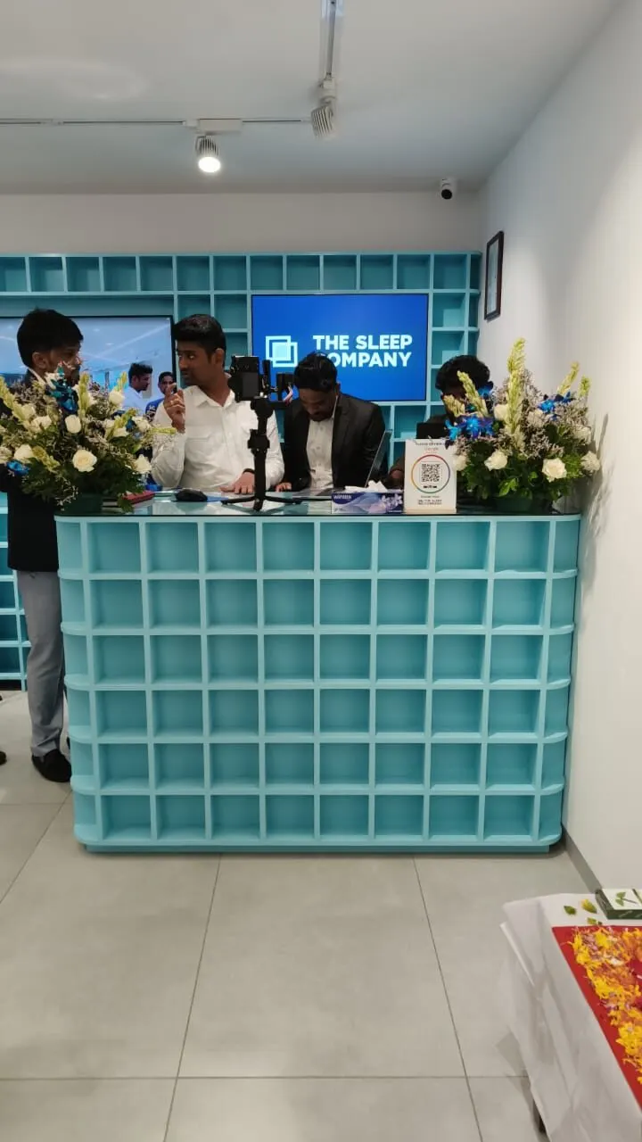 The Sleep Company — Branded reception interior